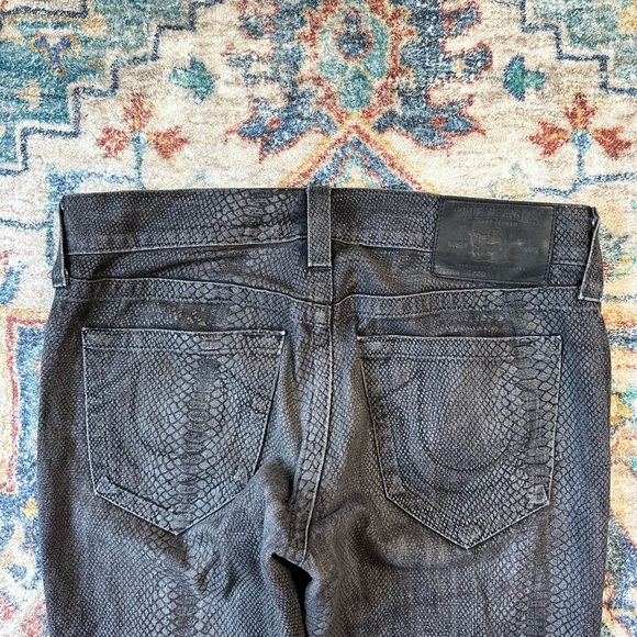 Vintage Y2K True Religion Rocco Snakeskin Pants Size 36 - Picture 7 of 8
